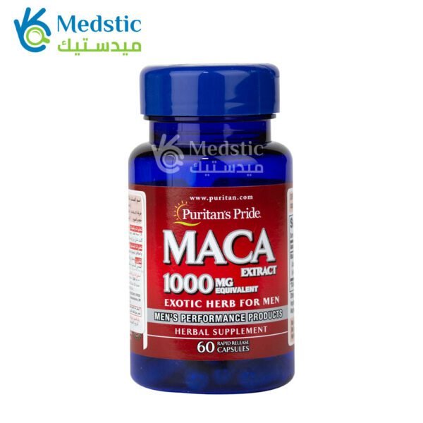 Maca 1000mg capsules for healthy sexual activity