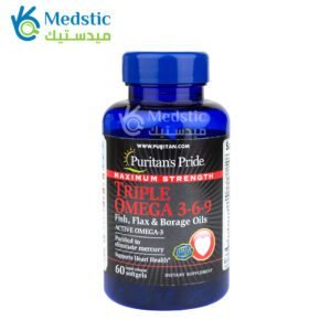 Puritan's pride triple omega 3-6-9 maximum strength for heart and brain health