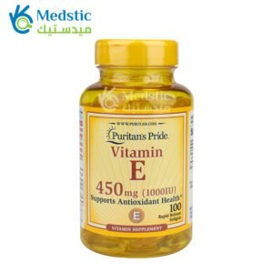 كبسولات فيتامين ه لتقوية مضادات الأكسدة puritan’s pride vitamin e 450 ملجم 100 كبسولة