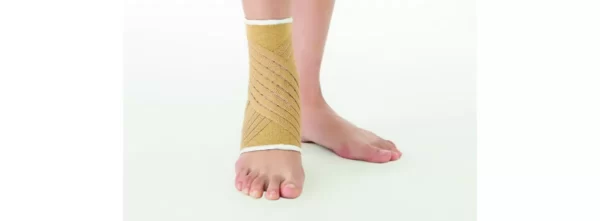 Elastic ankle support for sprain