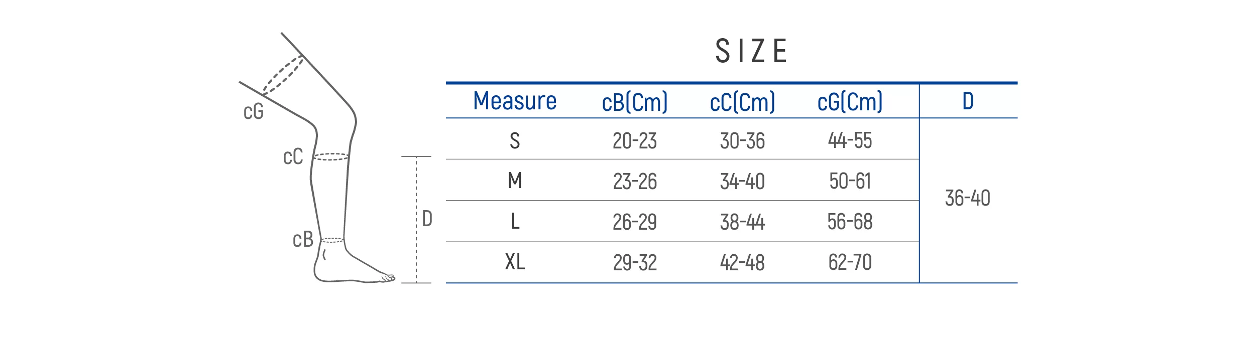 High compression knee socks class 2 for varicose veins treatment from dr med (20-30mmHg)