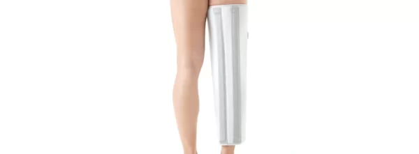 Long knee immobilizer brace