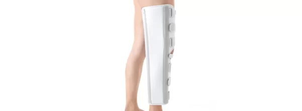 Long knee immobilizer brace