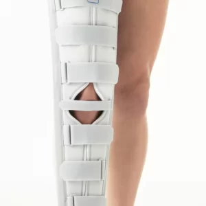 Long knee immobilizer brace