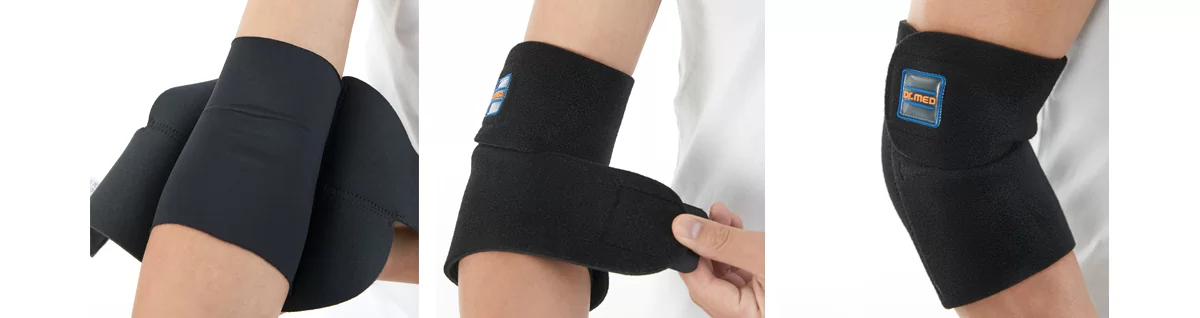 جبيرة الكوع الطبية لعلاج التهاب الكوع Elastic Elbow Wrap من دكتور ميد الكورية