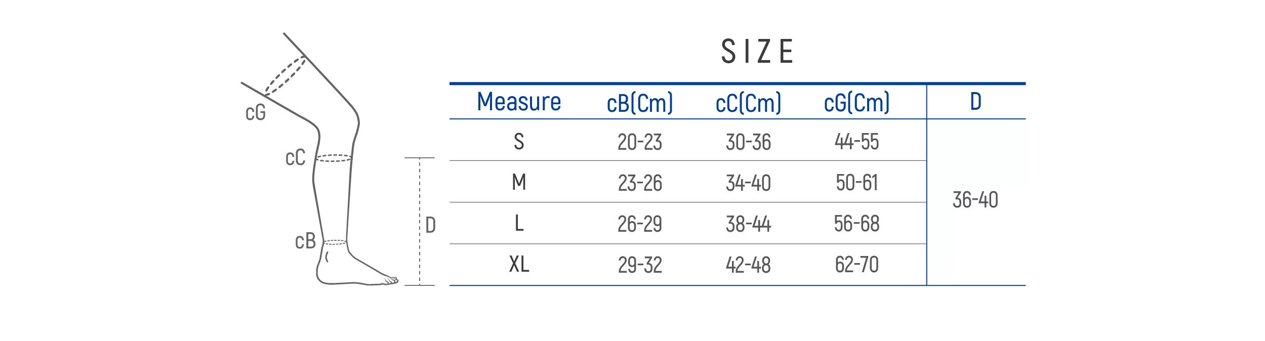 شراب الدوالي تحت الركبة class 1 من دكتور ميد Compression Stocking Knee High