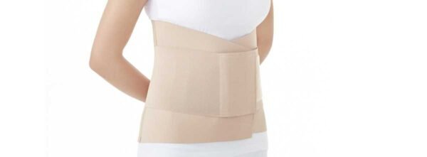 Elastic lumbar sacral orthosis brace for pain