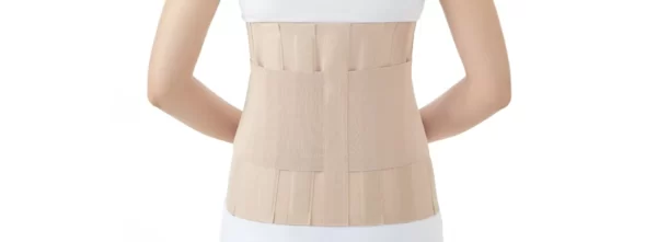 Elastic lumbar sacral orthosis brace for pain