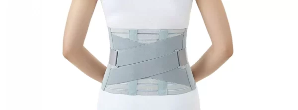 Elastic waist support belt for back pain