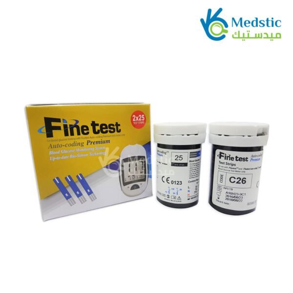 Fine Test Blood Glucose Test Strips 50 strips