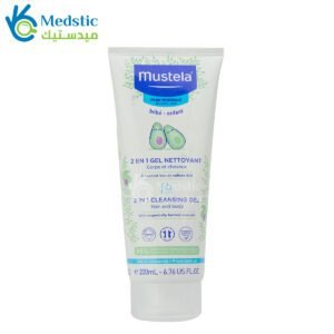 mustela shampoo 2 in 1 cleansing gel hair and body 200ml for baby