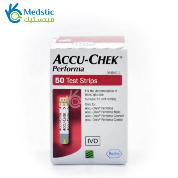 اكيو تشيك بيرفورما شرائط اختبار قياس السكر في الدم 50 شريط Accu-Chek Peroforma