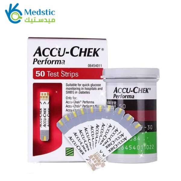 اكيو تشيك بيرفورما شرائط اختبار قياس السكر في الدم 50 شريط Accu-Chek Peroforma