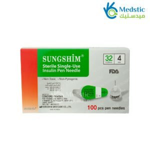 sungshim insulin pen needle , 100 needles , 4mm