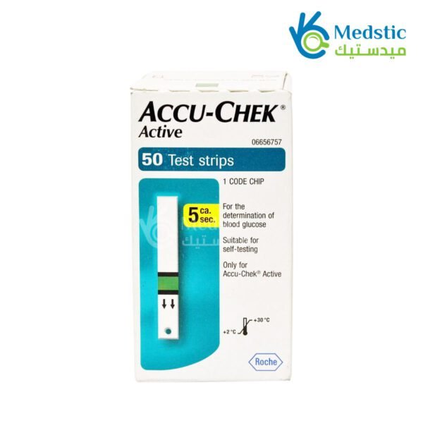 شرائط اكيو تشيك اكتيف 50 شريط Accu Check Active