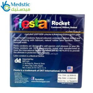 Fiesta Rocket non toxic condoms ingredients