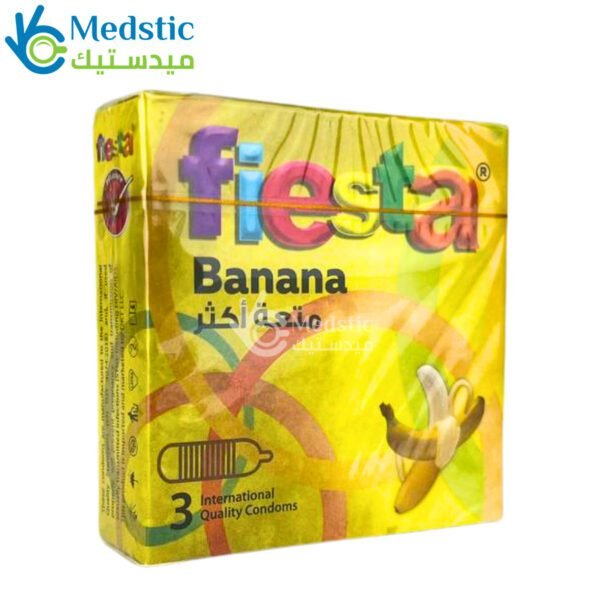 Fiestacondoms Banana - Ribbed & Flavoured Condoms