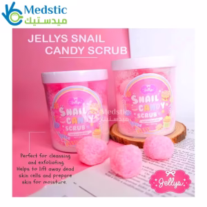 سكراب سنيل كاندي بالحلزون لتقشير البشرة وإزالة الشوائب Jellys Snail Candy Scrub 3 in 1 Spa Mask Soap Brighten Smooth Skin Aura 300g سكراب سنيل كاندي بالحلزون لتقشير البشرة وإزالة الشوائب Jellys Snail Candy Scrub 3 in 1 Spa Mask Soap Brighten Smooth Skin Aura 300g