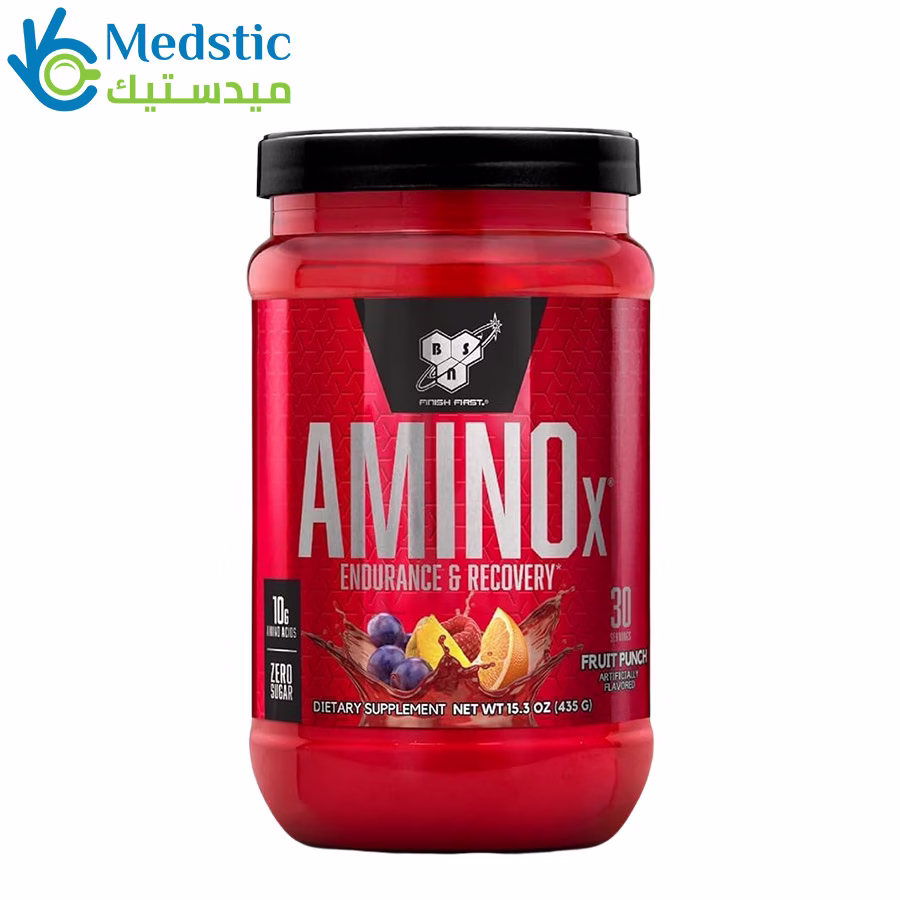 bcaa مكمل غذائي لزيادة الكتلة العضلية | bsn aminox bcaa 30 servings fruit punch bcaa مكمل غذائي