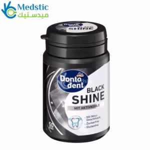 لبان dontodent لتفتيح الأسنان dontodent black shine gum 50 pcs لبان dontodent لتفتيح الأسنان dontodent black shine gum 50 pcs