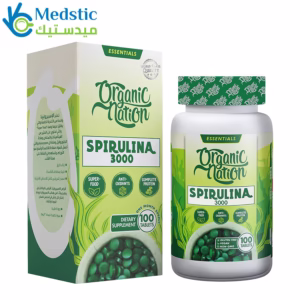 سبيرولينا أقراص لدعم صحة العضلات والجسم - Spirulina 3000 -33Serv.-100Tablets. سبيرولينا أقراص