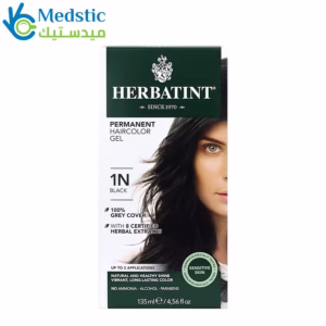 Herbatint, Permanent Haircolor Gel, 1N, Black, 4.56 fl oz (135 ml) Herbatint, Permanent Haircolor Gel, 1N, Black, 4.56 fl oz (135 ml)