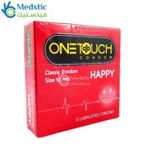 كاندوم وان تاتش لزيادة الإحساس بالإثارة والمتعة - One-Touch Happy Classic 3 Lubricated Condoms كاندوم وان تاتش لزيادة الإحساس بالإثارة والمتعة - One-Touch Happy Classic 3 Lubricated Condoms