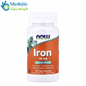 Iron, 18 mg, 120 Veg Capsules, NOW Foods Iron, 18 mg, 120 Veg Capsules, NOW Foods