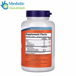 اقراص الاوميجا 3 لدعم صحة الدماغ وتحسين التركيز - Omega-3 Fish Oil 1000mg, 200 Softgels, NOW Foods اقراص الاوميجا 3 لدعم صحة الدماغ وتحسين التركيز - Omega-3 Fish Oil 1000mg, 200 Softgels, NOW Foods