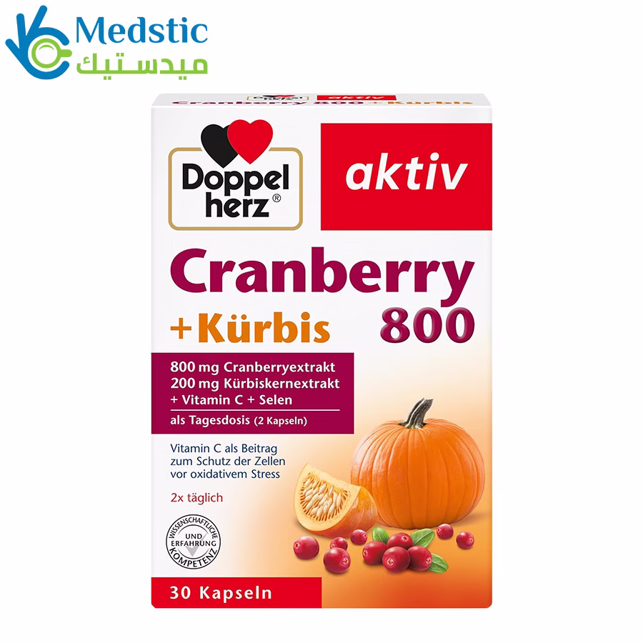 Aktiv cranberry + kürbis 800, 30 capsules, doppelherz Cranberry capsules