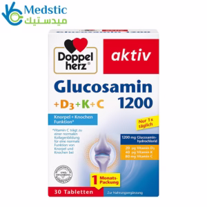 جلوكوزامين اقراص لدعم صحة المفاصل والعظام – Glucosamine 1200 + D3 + K+ C, 30 Tablets, Doppelherz جلوكوزامين اقراص لدعم صحة المفاصل والعظام – Glucosamine 1200 + D3 + K+ C, 30 Tablets, Doppelherz