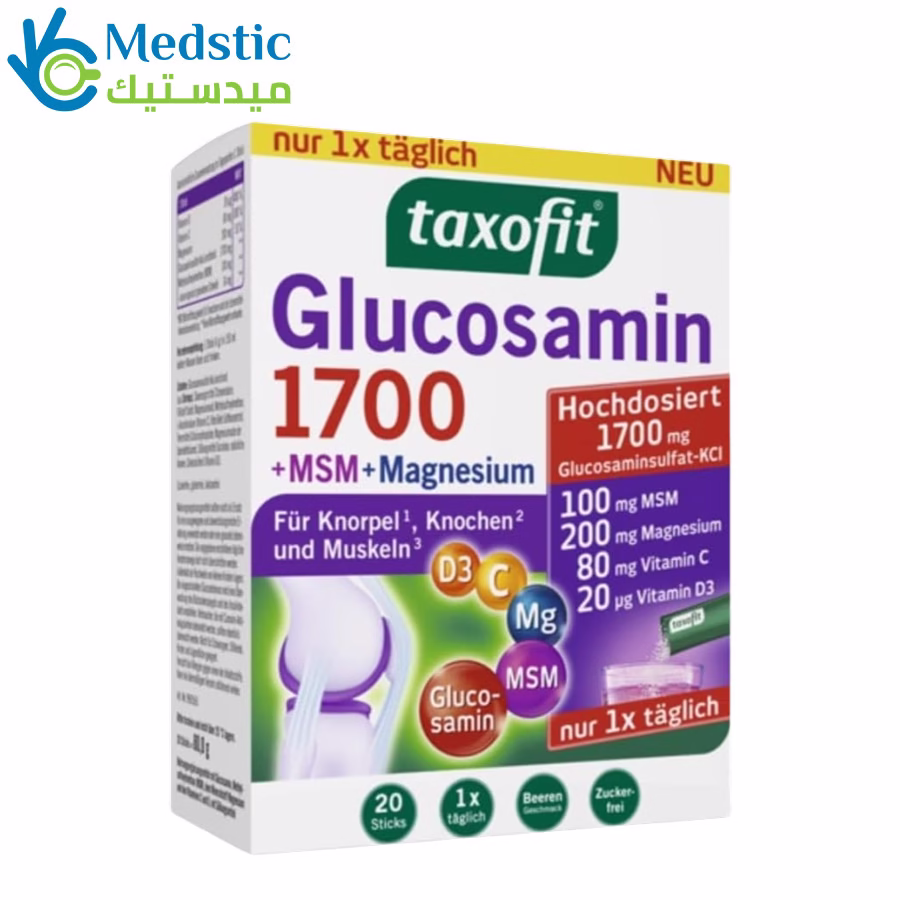 Glucosamine 1700+msm+magnesium 20 sticks, taxofit Glucosamine MSM supplement