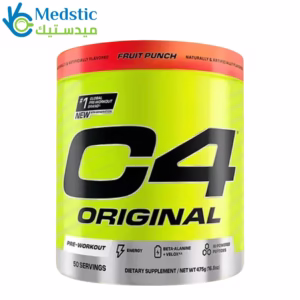 مكمل سي فور لزيادة النشاط والتركيز C4 Original Pre-Workout Supplement, 50 Servings, 455g, with Beta-Alanine and Peptides, Fruit Punch مكمل سي فور لزيادة النشاط والتركيز C4 Original Pre-Workout Supplement, 50 Servings, 455g, with Beta-Alanine and Peptides, Fruit Punch