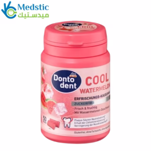 لبان donto dent للحفاظ على نظافة الفم Dontodent Cool Watermelon Teeth Whitening Gum sugar free, 50 pieces لبان donto dent للحفاظ على نظافة الفم Dontodent Cool Watermelon Teeth Whitening Gum sugar free, 50 pieces