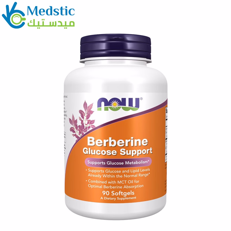 Berberine glucose support 400 mg 90 softgels, Now Foods Berberine capsules