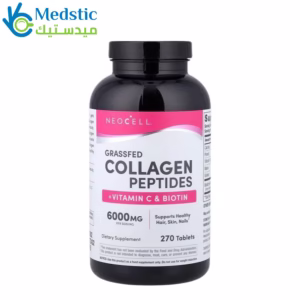 حبوب الكولاجين مع فيتامين سي لدعم صحة الجسم | Grassfed Collagen Peptides + C & Biotin, 270 Tablets, NEOCELL حبوب الكولاجين مع فيتامين سي لدعم صحة الجسم | Grassfed Collagen Peptides + C & Biotin, 270 Tablets, NEOCELL