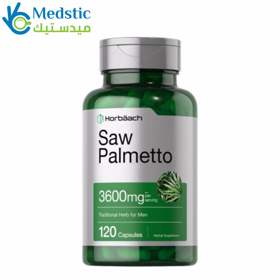 saw palmetto 3600 mg, 120 capsules, horbäach Saw palmetto supplement