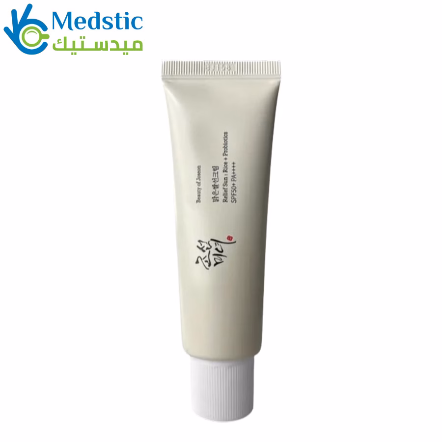 واقي شمس جونسون لترطيب البشرة وحمايتها من أشعة الشمس – Beauty of Joseon Sunscreen SPF50+ Relief Sun : Rice + Probiotics 50Ml واقي شمس جونسون