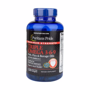الرئيسية Puritan’s pride maximum strength triple omega 3 6 9 120 capsules