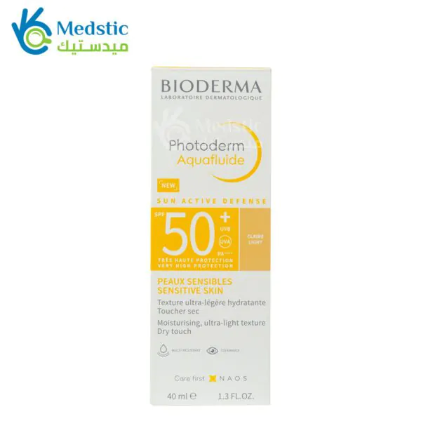 bioderma photoderm aquafluide sunscreen spf 50+ 40ml