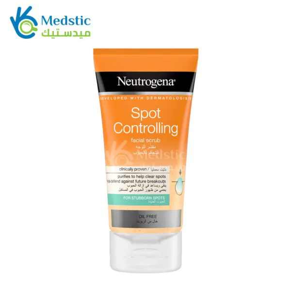 neutrogena spot controlling facial scrub 150ml