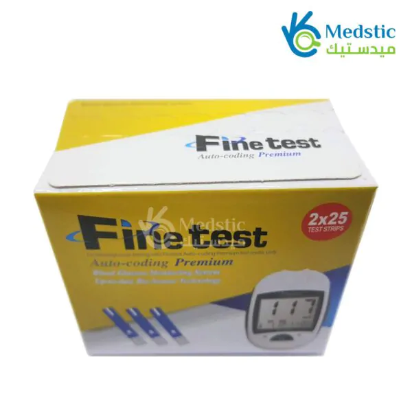 Fine Test Blood Glucose Test Strips 50 strips