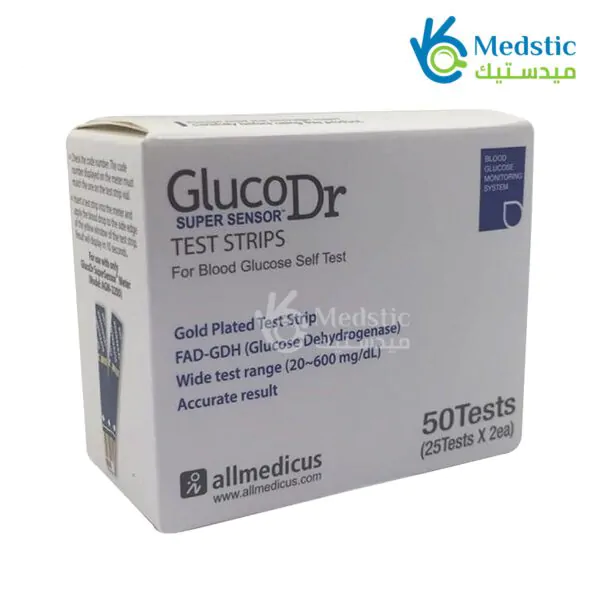 جهاز جلوكو دكتور فاين لقياس السكر في الدم Gluco Dr Fine Test Blood Glucose Monitor