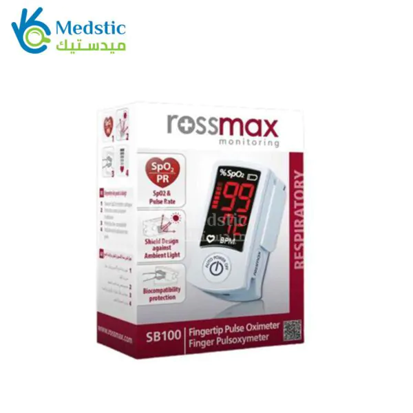 جهاز قياس النبض والأكسجين من طرف الإصبع Rossmax SB100