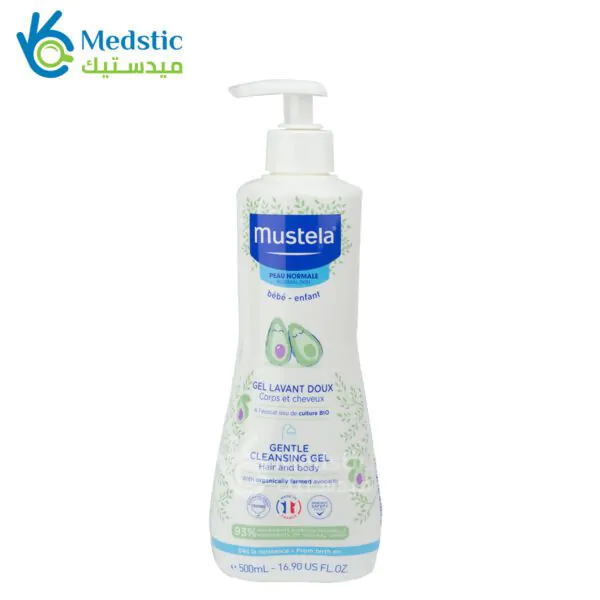 mustela gentle cleansing gel hair and body 500ml