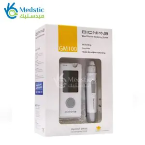 جهاز بايونيم سويسري لقياس نسبة السكر في الدم Bionime GM 100 Blood Glucose Monitoring System