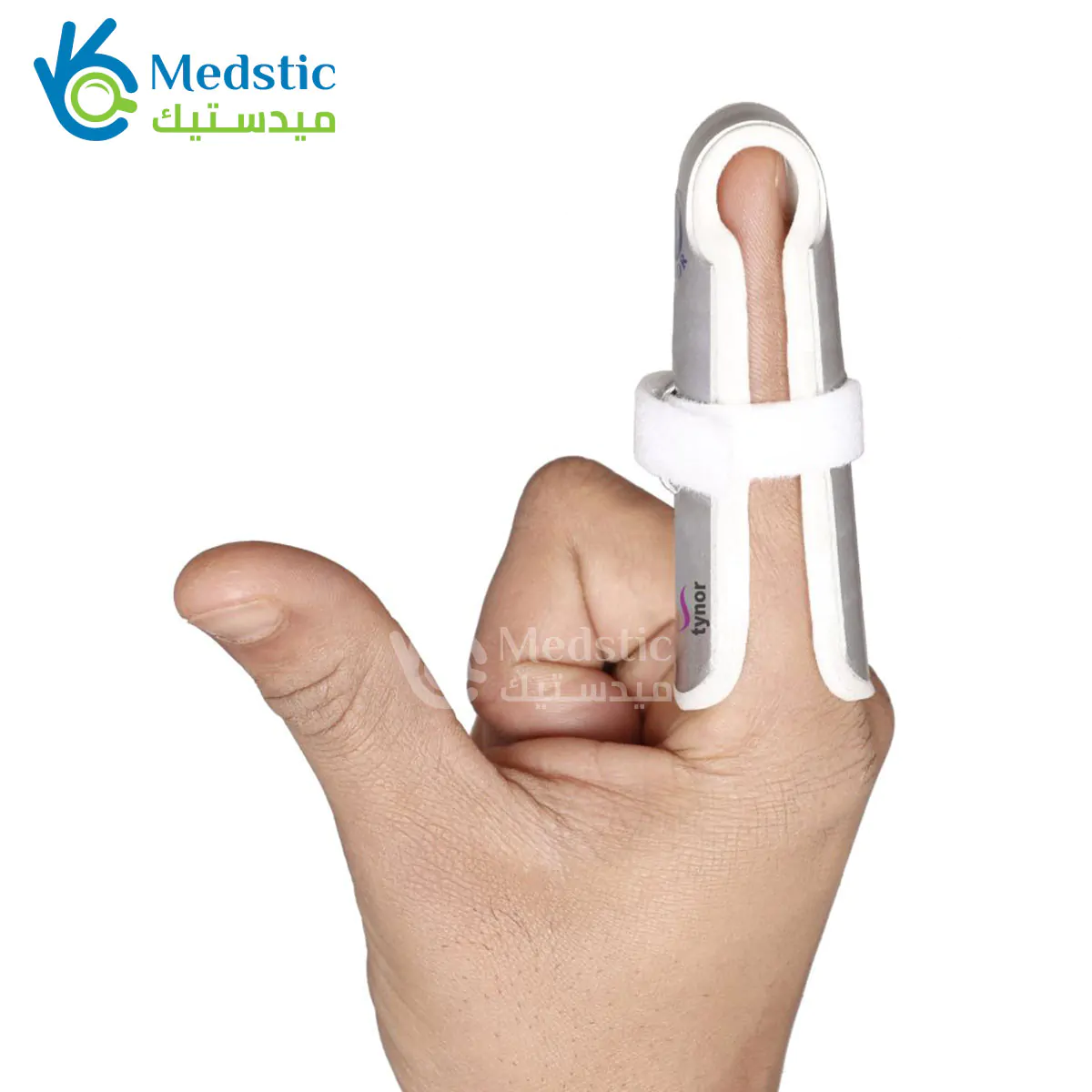 Tynor Finger Cot to immobilise and support an injured دعامة إصبع اليد تاينور